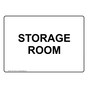 Storage Room Sign for Wayfinding NHE-13764