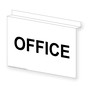 Ceiling-Mount OFFICE Sign NHE-13902Ceiling-Black_on_White
