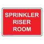 Sprinkler Riser Room Sign