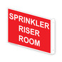 Sprinkler Riser Room Sign NHE-16510Proj Wayfinding