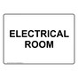 Electrical Room Sign for Electrical NHE-2729