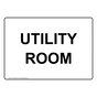 Utility Room Sign for Wayfinding NHE-8555