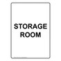 Portrait Storage Room Sign NHEP-13764