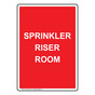 Portrait Sprinkler Riser Room Sign NHEP-16510