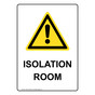 Portrait Isolation Room Sign With Symbol NHEP-37929