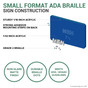 Braille Sign Construction