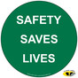 Safety Saves Lives Floor Label NHE-18768