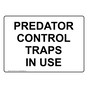Predator Control Traps In Use Sign NHE-39119