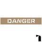 Danger Stencil for Industrial Notices NHE-17895