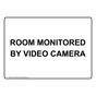 Room Monitored By Video Camera Sign NHE-38926