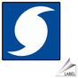 Hurricane Symbol Label for Emergency Response LABEL_SYM_97_a