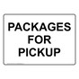 Packages For Pickup Sign NHE-35716