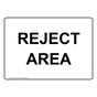 Reject Area Sign for Manufacturing NHE-8405