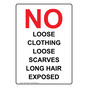 Portrait No Loose Clothing Loose Scarves Long Sign NHEP-17608