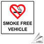 Smoke Free Vehicle Label NHE-19587