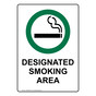 Designated Smoking Area Sign NHEP-8000