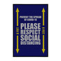 Prevent The Spread Of Covid-19 Nylon Floor Mat in 4 Colors CS411103