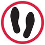 Foot Print Graphic Floor Label CS475484