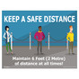Keep A Safe Distance Standing In Line Poster CS106446