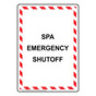 Portrait Spa Emergency Shutoff Sign NHEP-34034_WRSTR