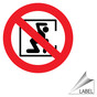 Confined Space Symbol Label for Confined Space LABEL_PROHIB_44_a