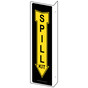 Projection-Mount Black SPILL KIT Sign NHE-18520Proj