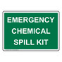 Emergency Chemical Spill Kit Sign NHE-18521