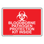 Bloodborne Pathogen Protection Kit Inside Sign NHE-18528