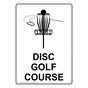 Disc Golf Course Sign for Sports NHE-17671