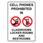 Cell Phones Prohibited Sign With Symbol NHE-18114