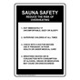 Portrait Sauna Safety Reduce The Risk Of Overheating Sign NHEP-17469