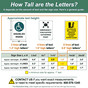 Letter Size Guide for Various Sign Dimensions