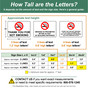 Letter Size Guide for Various Sign Dimensions