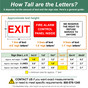 Letter Size Guide for Various Sign Dimensions
