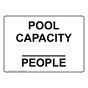 Pool Capacity ____ People Sign NHE-34680