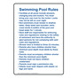 San Francisco Swimming Pool Rules Sign NHE-50773-SanFrancisco