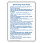 Denver Swimming Pool Rules Sign NHE-50774-Denver