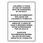 Children Spa Use Bilingual Sign NHB-15177