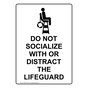 Portrait Do Not Socialize With Or Sign With Symbol NHEP-15087