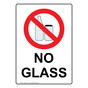 Portrait No Glass Sign With Symbol NHEP-15112