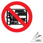 [Graphic] Do Not Climb Label for Tip Hazard / No Climb LABEL_PROHIB_319