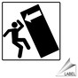 Tip Hazard Symbol Label for Tip Hazard / No Climb LABEL_SYM_45_a