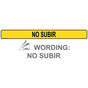 No Climbing Spanish Label for Tip Hazard / No Climb NHS-14018
