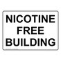 Nicotine Free Building Sign NHE-39080