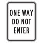 Reflective One Way Do Not Enter Sign CS333958