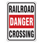 Reflective Railroad Danger Crossing Sign CS665556