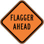 Flagger Ahead Reflective Sign NHE-25705