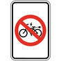 [Graphic Only] E-Bikes Prohibited Reflective Sign PKE-37088