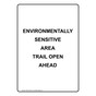 Portrait Environmentally Sensitive Area Trail Sign NHEP-33352