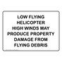 Low Flying Helicopter High Winds May Produce Sign NHE-38681